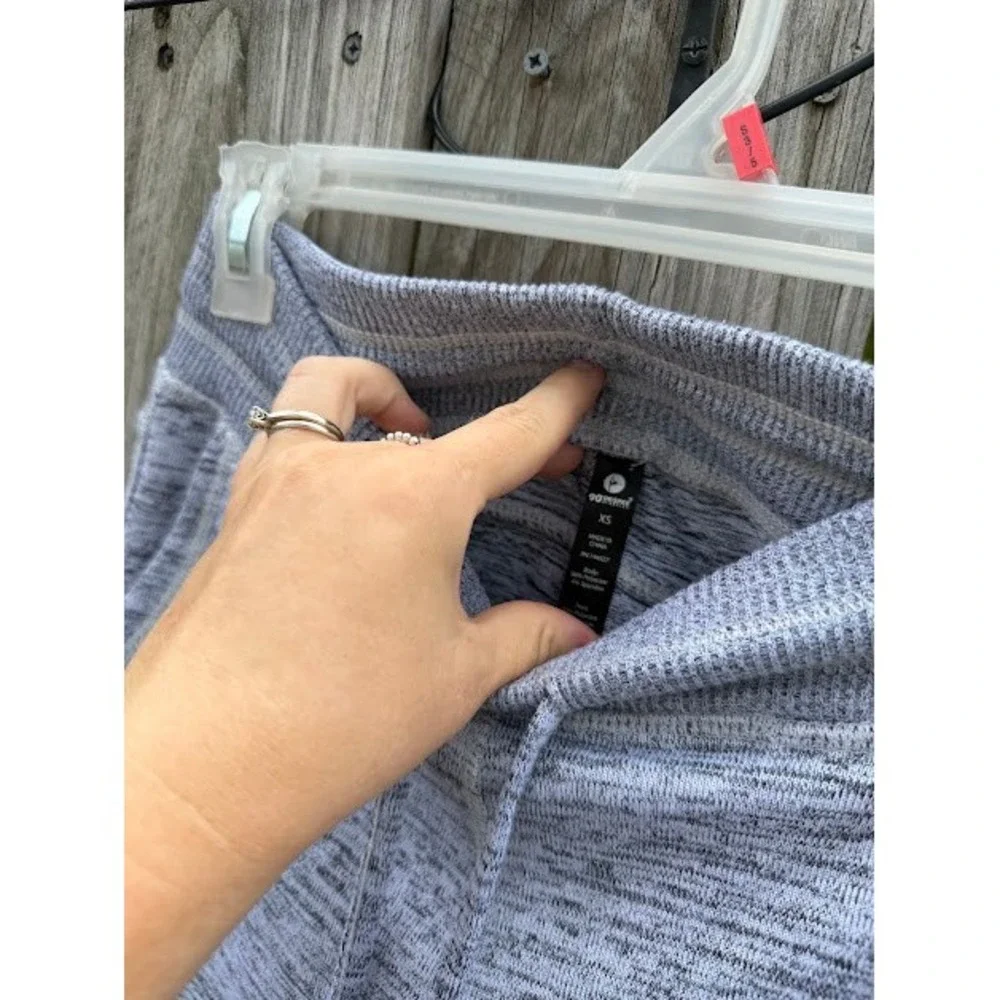 Athleisure Loungewear 90 Degree by Reflex Shorts XS Gray Space Dye Knit